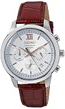 Seiko Herren-Armbanduhr Chronograph Quarz Leder SSB143P1