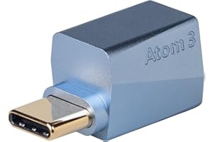 LOXJIE Audirect ATOM3 Portable Headphone DAC Amplifier, Femtosecond Crystal Oscillator, Mini Audio Amps Supports PCM 32bit/768kHz, for Phone/PC/Laptop/Home/Car Audio Compatible with Smartphones/PC