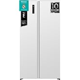 Hisense RS3P538NEWE &ndash; American SBS Refrigerator, KitchenFit, Width 91 cm | AlxWxFn 178.5x91x60 cm, 527L, White, Inverter, 10