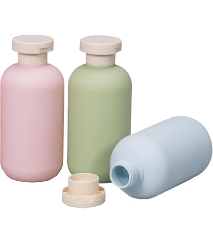 4 Flacons De Voyage 100ml - Sans Fuite - Pour Shampooing, Gel Douche, Désinfectant