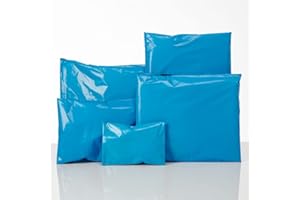 GENERIC Blue Mail Bags Sacks - Lindsay Wholesale - Mailers -Postage Bags (10, 12 x 16)