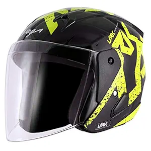 Vega Lark Victor Black Neon Yellow Helmet, M