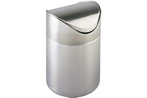 Wenko 16800100 Pattumiera da Bagno Otranto, 16 x 23,5 x 16 cm, Satinato