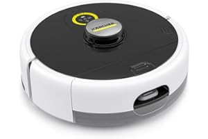 ‎KÄRCHER Kärcher RCF 3 robot mopujący do podłóg twardych, inteligentne sterowanie za pomocą aplikacji, nawigacja laserowa LiDAR, mapowanie, wykrywanie pomieszczeń i przeszkód, czas pracy 120 min