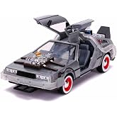 Jada, 253255027, Zaman Makinesi (Geleceğe D&ouml;n&uuml;ş 3) 1:24, Die-Cast (Metal), A&ccedil;ılabilen Kapılar, Serbest Tekerlek