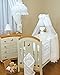 Lovely BABY COT/COTBED CANOPY DRAPE +CANOPY HOLDER / ROD-WHITE