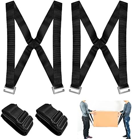 Goowayjp Moving straps，2 person Adjustable with moving belt，Add foam pad without back pain，Easy and safe, Max load 600 pound，Moving furniture sofa mattress or other heavy objects