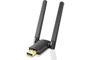 ZEXMTE Bluetooth Adapter PC, Langstrecken USB Bluetooth Dongle 5.1 EDR, 150M Bluetooth Stick für Desktop, Laptop, Tastatur, Maus, Headsets, Duale Antenne Dongle für PC Windows10/11, Plug & Play