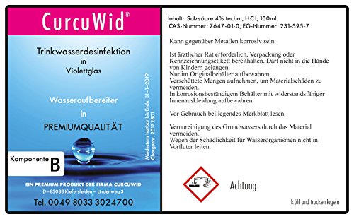 Natriumchlorit 25% + Salzsäure 4% Set 2x100ml zum Mega-Preis! In hochwertiger Violettglasflasche! - 3