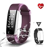 CHEREEKI Fitness Armband, Fitness Tracker Uhr mit Pulsmesser, Wasserdicht IP67 Aktivitätstracker Pulsuhren Bluetooth Smart ArmbandUhr Schrittzähler mit Schlafmonitor Kalorienzähler Anruf SMS