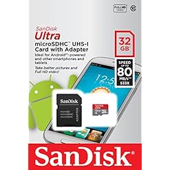 Alternative view of SanDisk Ultra MicroSDHC 32GB UHS-I Class 10 Memory Card with Adapter (Upto 80mbps Speed)