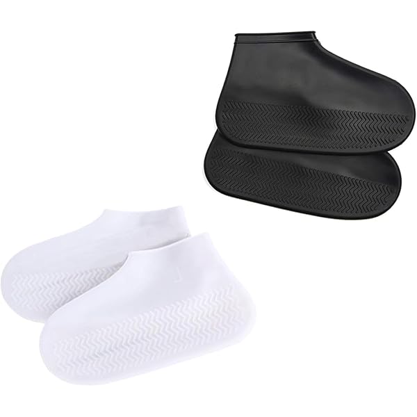 Amexo Schuhüberzieher Wasserdicht - 4 Paar Latex Überschuhe