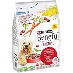 Purina Beneful Hundetrockenfutter Original (mit Rind und Gemüse) 4er Pack (4 x 3kg) Beutel