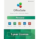 OfficeSuite Personal Compatible with Microsoft® Office Word® Excel® & PowerPoint® and Adobe® PDF - 1 Year License for 1 Windo