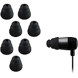 Xcessor Triple Flange 4 Paar (Satz Mit 8 Stück) Gummi Silikon Ohrpolster Ohrstöpsel Für In-Ear Ohrhörer. Kompatibel Mit Den M