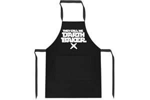 KICKASS TEES Darth Baker Apron Funny Father's Day Star Wars Present BBQ Gift For Dad Cooking