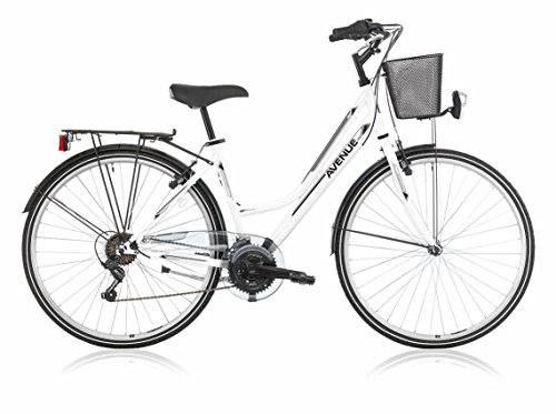 28 ZOLL DAMEN FAHRRAD CITY BIKE RAD CITYFAHRRAD DAMENFAHRRAD CITYRAD DAMENRAD SHIMANO 18 GANG AVENUE WEISS LADY