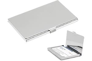 CICIING Etui na karty biznesowe, etui na karty biznesowe ze stali nierdzewnej, super lekki wizytownik, etui na karty dla pań i panów