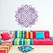 Produktbild Wandtattoo Mandala Blumen Wandkunst Dekor Indien Böhmische Marokkanische Ornament Schlafzimmer Innenarchitektur Yoga Studio Muurstickers 57 * 57cm
