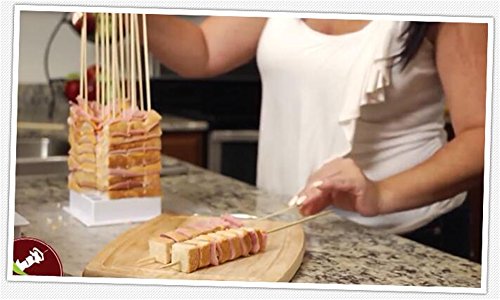 Garyesh 36 Löcher BBQ Kabob Spießmaschine mit Edelstahl Spießen Maker Box - 5