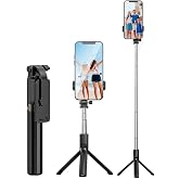 Coverzone Akıllı Telefonlar İ&ccedil;in Tripod Ultra Hafif 360 Derece D&ouml;nebilen Başlık Android ve iPhone ile Uyumlu Katlanabilir Vid
