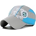 SIQITECHUK Kids Quick Dry Mesh Baseball Cap Breathable Peak Cap Lightweight Outdoor Football Sports Cap Adjustable Snapback Cap Children Fashion School Cap Summer Sun Visor Cap 51-54cm