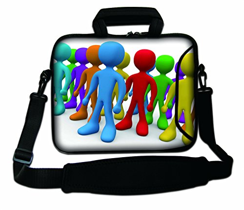 LUXBURG® 13 Zoll Schultertasche Notebooktasche Laptoptasche Tasche mit Tragegurt aus Neopren für Laptop / Notebook Computer