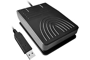 Tiardey USB enkel pedal omkopplare optisk kontroll ett nyckelprogram datortangentbord mus spel action hid
