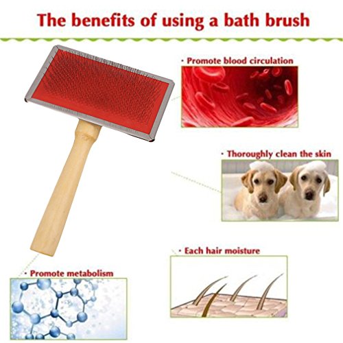 HENGSONG-Pet-Dog-Cat-Salon-Grooming-Brush-with-Wooden-Handle