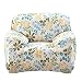 Produktbild Elastisch Stretch Sofabezüge Für Einzel / 3-Sitzer Couch - Hawaii blau-grün , 90--140cm