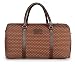 The Clownfish Tapestry Faux Leather 1200 Cms Vintage Brown Soft Travel Duffle bag RS.1290.00