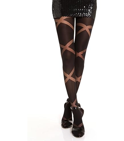 Collants Polaires, Motif Léopard, Effet Transparent, Coloris Noir Grande Taille