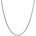 Clara Anti-Tarnish 92.5 Sterling Silver Rope Chain Necklace | Rakhi Rakshabandhan Gift for Brother Bhai|in 20 24 28 inches For Men & Boys