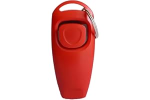 huzur elektrik Klicker und Pfeife 2 in 1 | Klicker mit Großem Knopf und Pfeifen | Schiedsrichter und Beamte Lauter Klarer Klang İdeal für Trainer