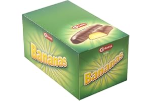 Dark Chocolate covered Marshmallow bananas, perfect for Christmas Party Bag Chocolate Sweets by Marley's Confectionery - 750g (30 pieces)