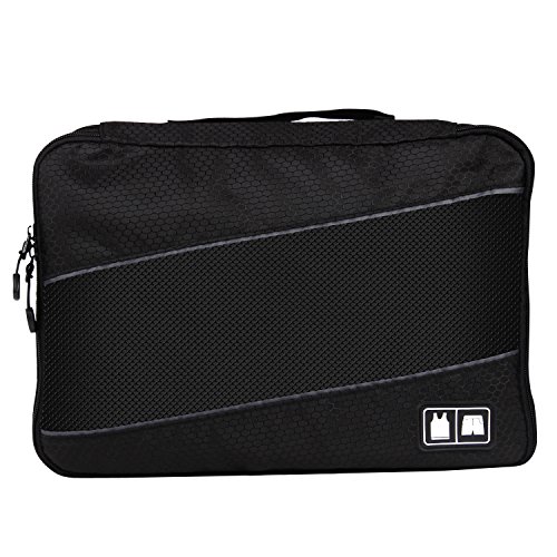 Organisateur-de-Voyage-Lot-de-3-Sacs-de-Rangement-Sac--Bagage-Cube-Voyage-pour-Accessoires-Vtements-Valise-Noir