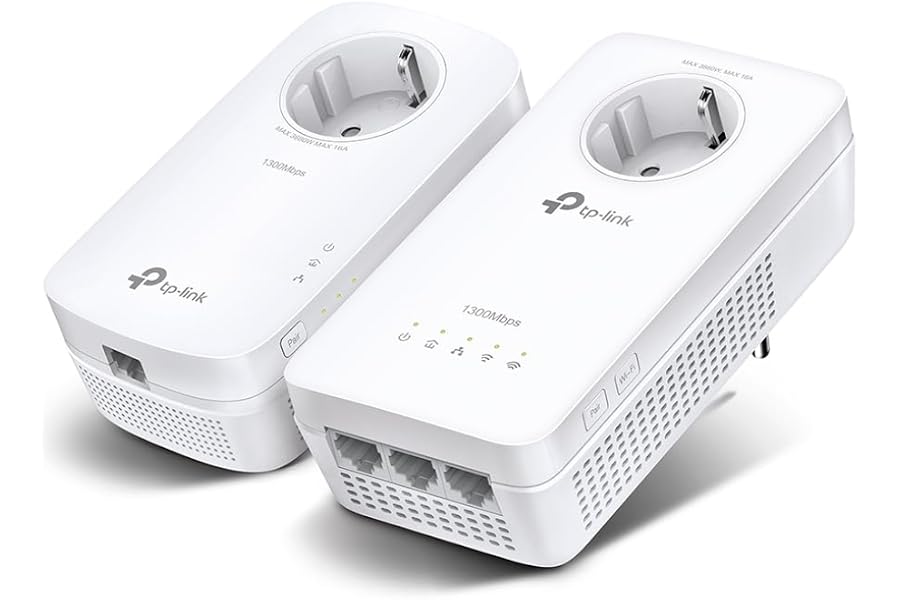 TP-Link TL-WPA8631P Kit - Repetidor WiFi PLC, Powerline WiFi AC1200 en 2.4GHz/5GHz, 3xPuerto Gigabit + 1xPuerto Gigabit, Ench