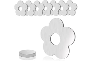 Aongray 8 Stück Magnet Tischdeckenbeschwerer, Extra schwer Blume Magnetische Tischdeckenhalter,Tischtuchklammer aus Edelstahl für Draußen Tischdecke Gardinen(Jeder ca.57g)