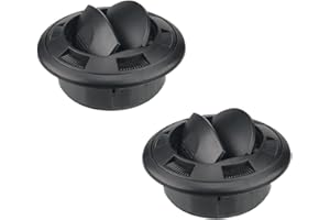 JNNJ 2 Stück Auto Warmluftauslass, Heizlüfter Luftauslass 75mm, Armaturenbrett Klimaanlage Deflektor Auslass, Für Auto Bus Wohnmobil Wohnwagen Universal Zubehör