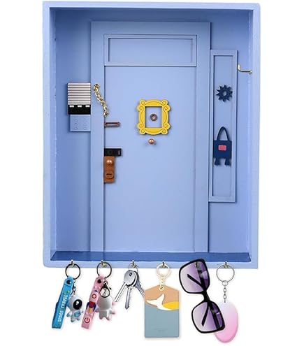 2x Portachiavi Da Parete Con 5 Ganci - Bianco | Organizzatore Chiavi Per Casa E Ufficio - Foto 6