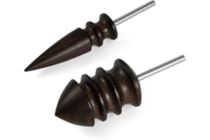 NQEUEPN 2pcs Leather Burnisher Bits for Rotary Tools, 2 Styles Leather Burnishing Tips Edge Burnishing Tool Polishing Head Accessories for Leather Craft Hand Making
