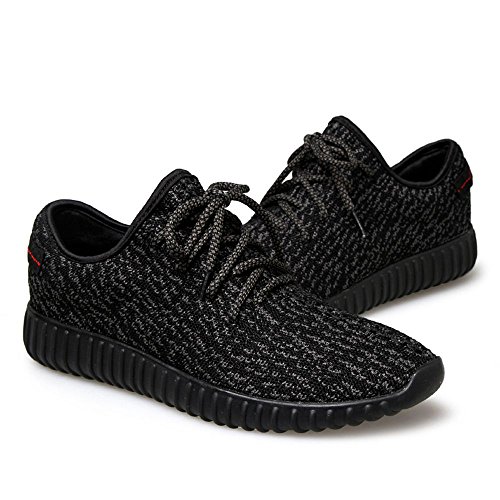 SITAILE Unisex Herren schnuren Laufschuhe Helle Profilsohle Sportschuhe Flats Runners Sneaker Sport Turnschuhe - 4