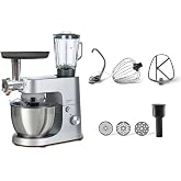 Kenwood Homebake Pro Mutfak Şefi KHH01.220SI - Kıyma Aparatlı, ThermoResist Blender, Hamur Yoğurma Makinesi, Stand Mikser, 14