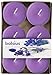 Produktbild Aromatischen French lavendelfarben Duft Teelicht, Messing/Paraffin Wachs, Violett, 6 Stück