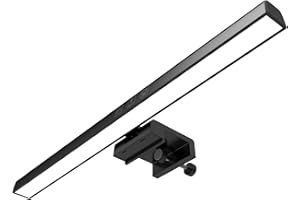 Meichoon Ordinateur Barre lumineuse Écran Protection des yeux Lampe de bureau LED Lecture USB 3 Modes d'éclairage Ajustement de la luminosité LE11 Noir