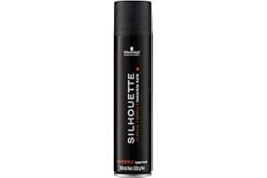 Schwarzkopf Professional Silhouette Super Hold Hairspray For Hair Styling Invisible Long Lasting Hold Micro Fine Film Formers Quick Drying Non Sticky Hairspray For Women Men 300 ml