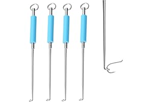 IFUDE Lot de 4 hameçons de pêche - Outil de retrait rapide - En acier inoxydable - Pour la pêche