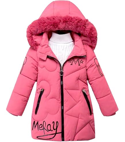 Manteau D'Hiver Fille Avec Col Fourrure Amovible - Parka Imperméable Coupe-vent, Longueur Moyenne, Capuche