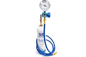 SUPERSAMASTORE Kältemittel GAS R600a 420 gr DIY KIT REFILL mit Manometer Kühlschränken neue