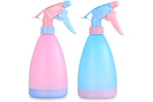 VARHHUXHA 2 Pz 500 ML Spruzzino Nebulizzatore, Nebulizzatori Spray per Piante, Plastica Vuoto Acqua Bottiglie, Flacone Spray per Vuoto, per Giardino, Fiori Casa, Pulizia Della Cucina, Parrucchiere - Blu/Rosa